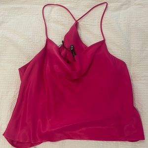 Zara Pink Cowl Neck tank